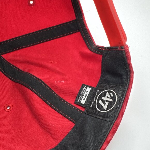 Chicago Bulls SnapBack Hat Cap '47 Brand Clean Up Collegiate Style - Adult OSFA - Picture 5 of 6